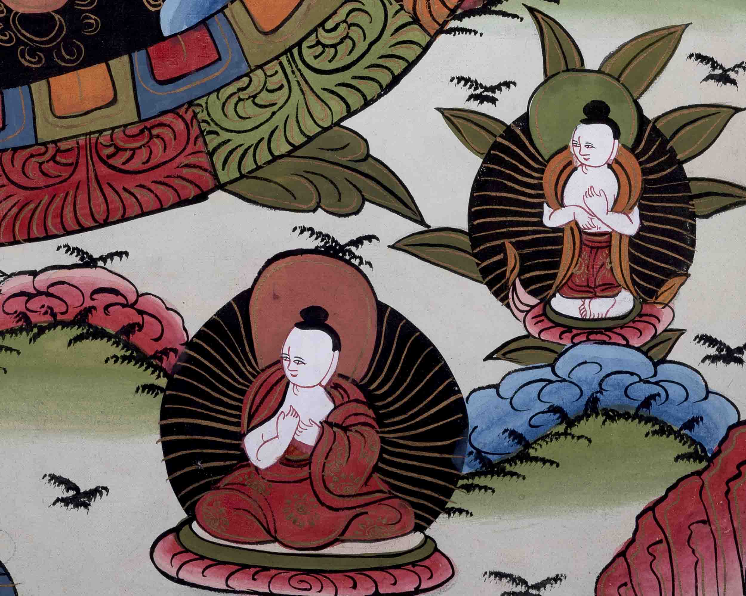Three Mandala Thangka | Religious Buddhist Painting | Wall Decors