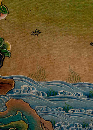 Guru Rinpoche Padmasambhava | Buddhist Thangka Art | Wall Decors