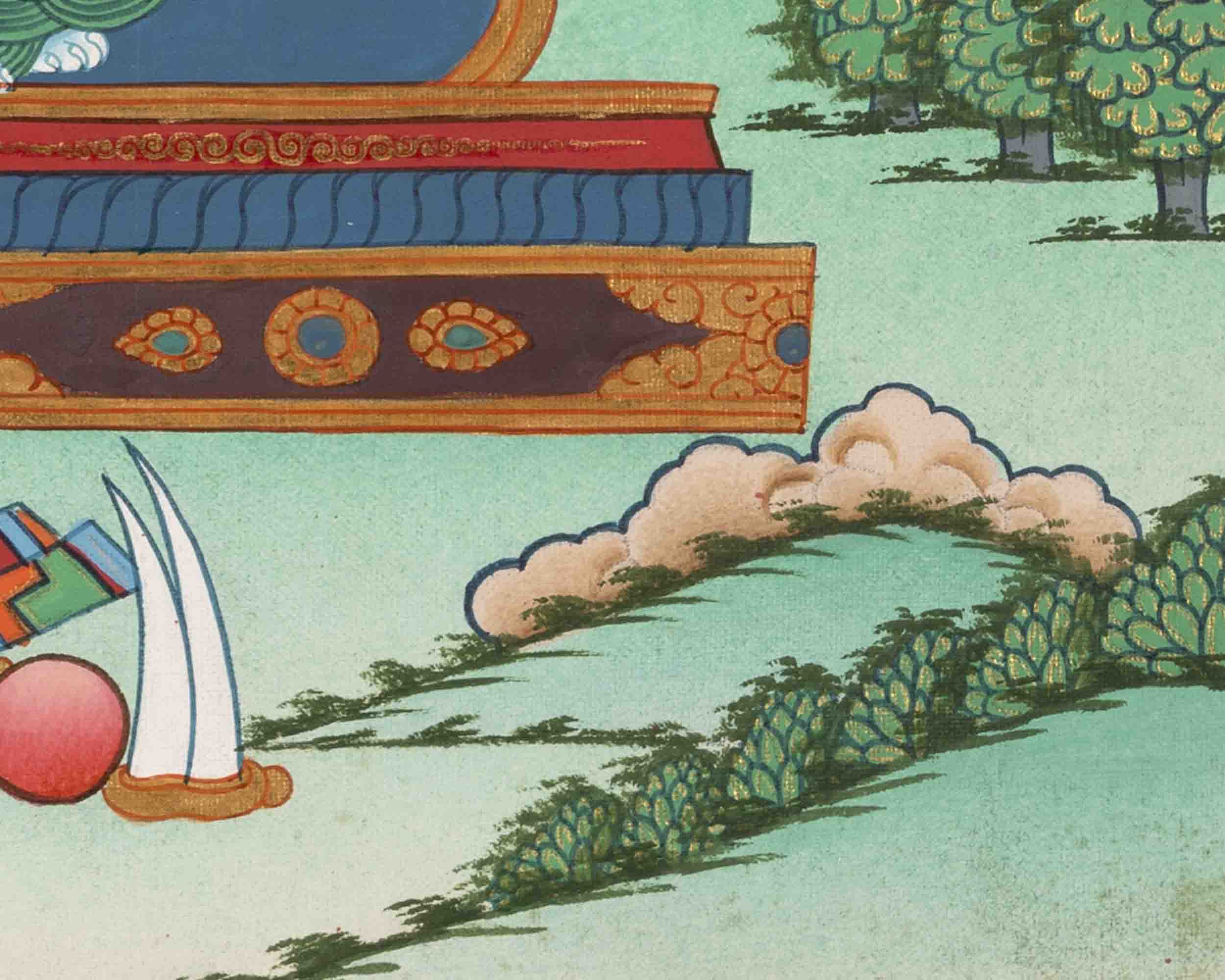Medicine Buddha | Healing Buddha Thangka | Traditional Tibetan Paint