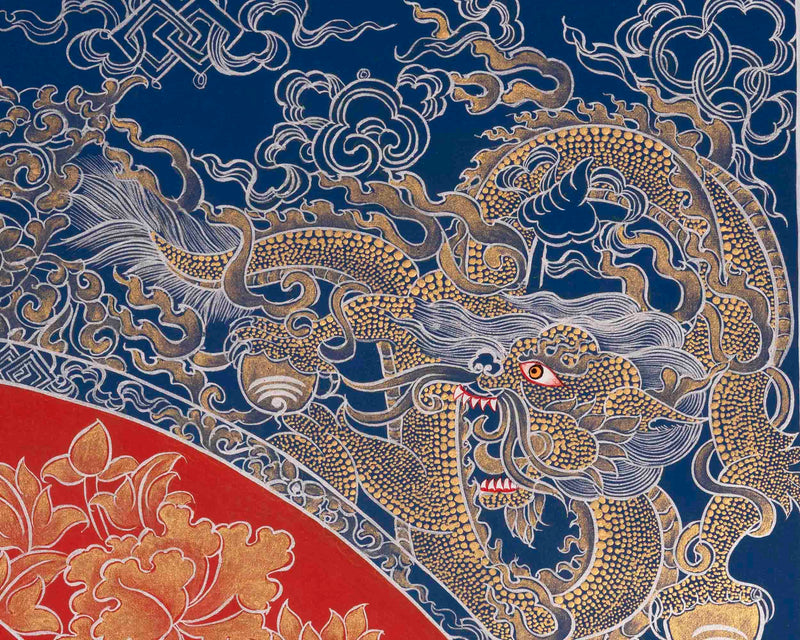 Avalokiteshvara Chengrezig Thangka | Bodhisattva Of Compassion | Wall Decors