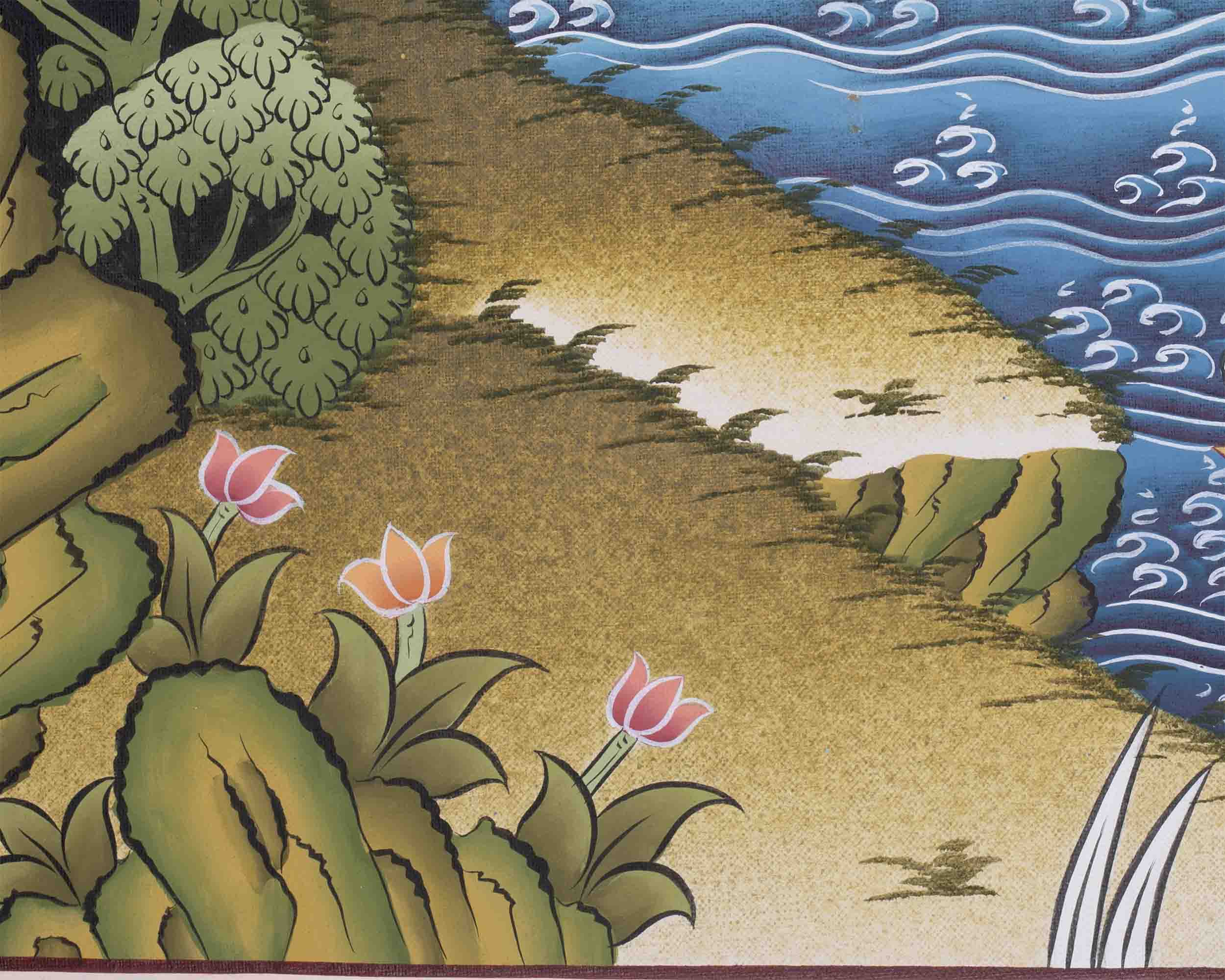 Wall Hanging Namgyalma Thangka | Decoration For Meditation And Yoga