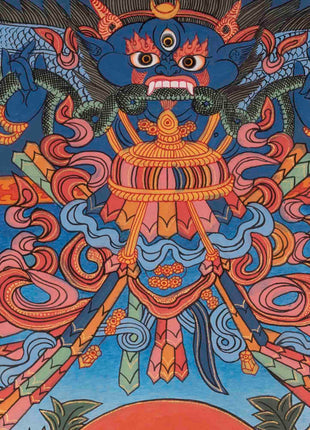 Bhaisajyaguru Thangka | Medicine Buddha | Religious Wall Decors
