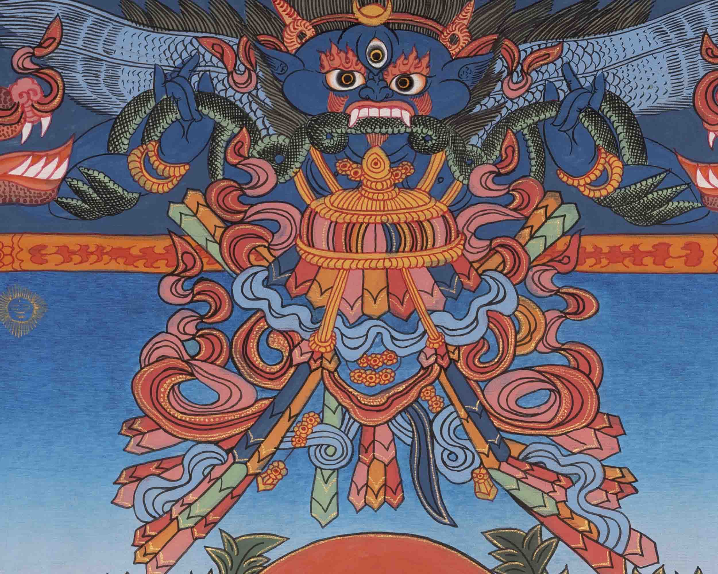 Bhaisajyaguru Thangka | Medicine Buddha | Religious Wall Decors