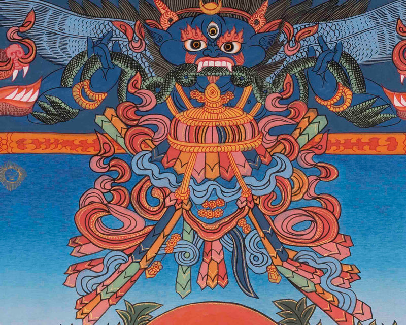 Bhaisajyaguru Thangka | Medicine Buddha | Religious Wall Decors