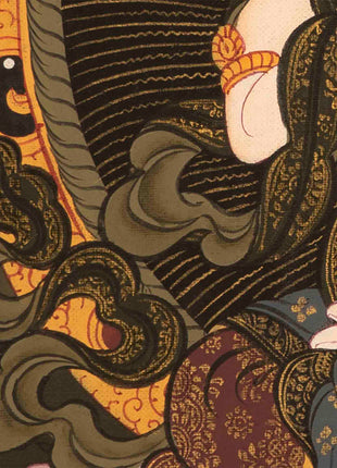 Buddhist Vajrasattva Thangka | Hand-Painted Tibetan Buddhist Thangka