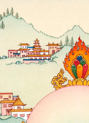 Hand-Painted Rare Marpa Thangka | Beautiful Small Painting Of Kagyu Master | Buddhist Master
