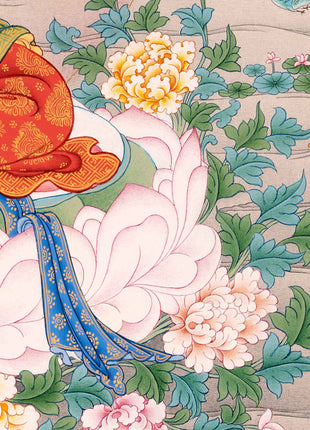 Manjushri Thangka, Traditional Karma Gadri Thangka Art