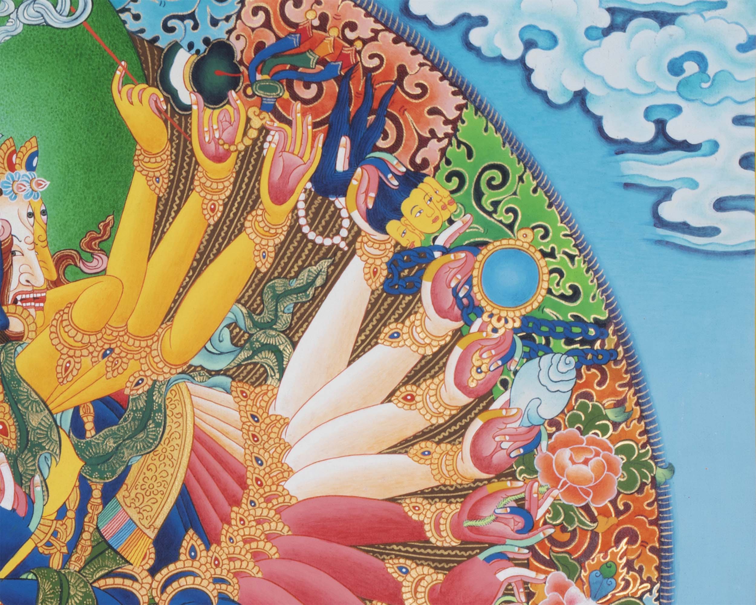Yidam Kalachakra Thangka | Digital Print | Wall Decoration