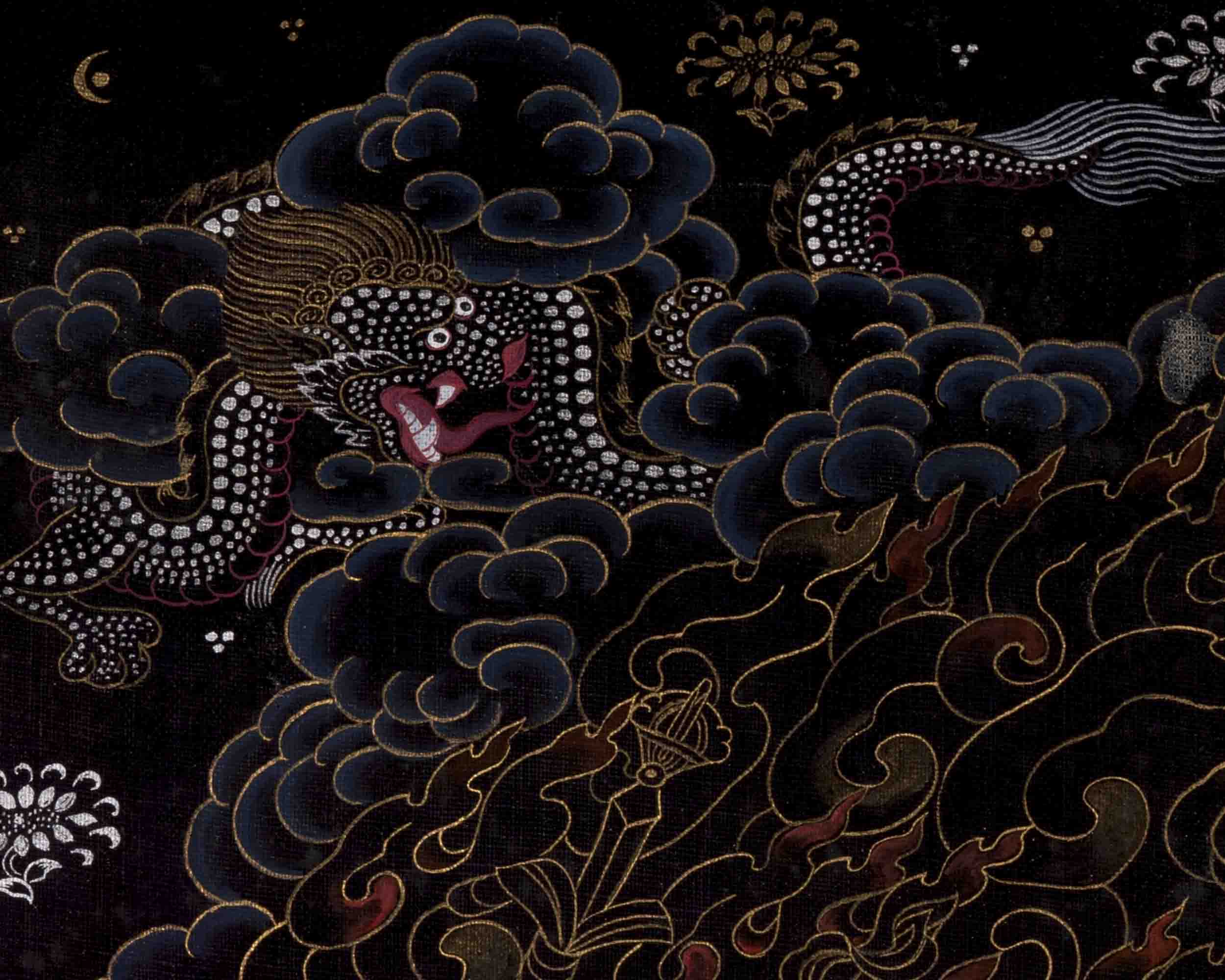 Palden Lhamo Thangka | Traditional Tibetan Art | Wall Decors