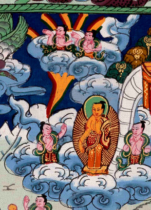 Buddha Life Story Thangka | Religious Buddhist Art | Wall Decors