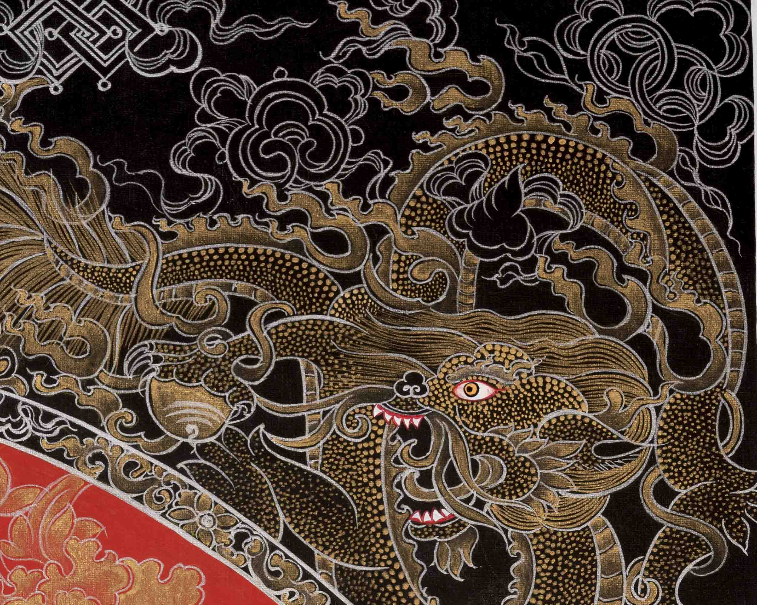 Bodhisattva Chenresig Thangka | Religious Buddhist Painting