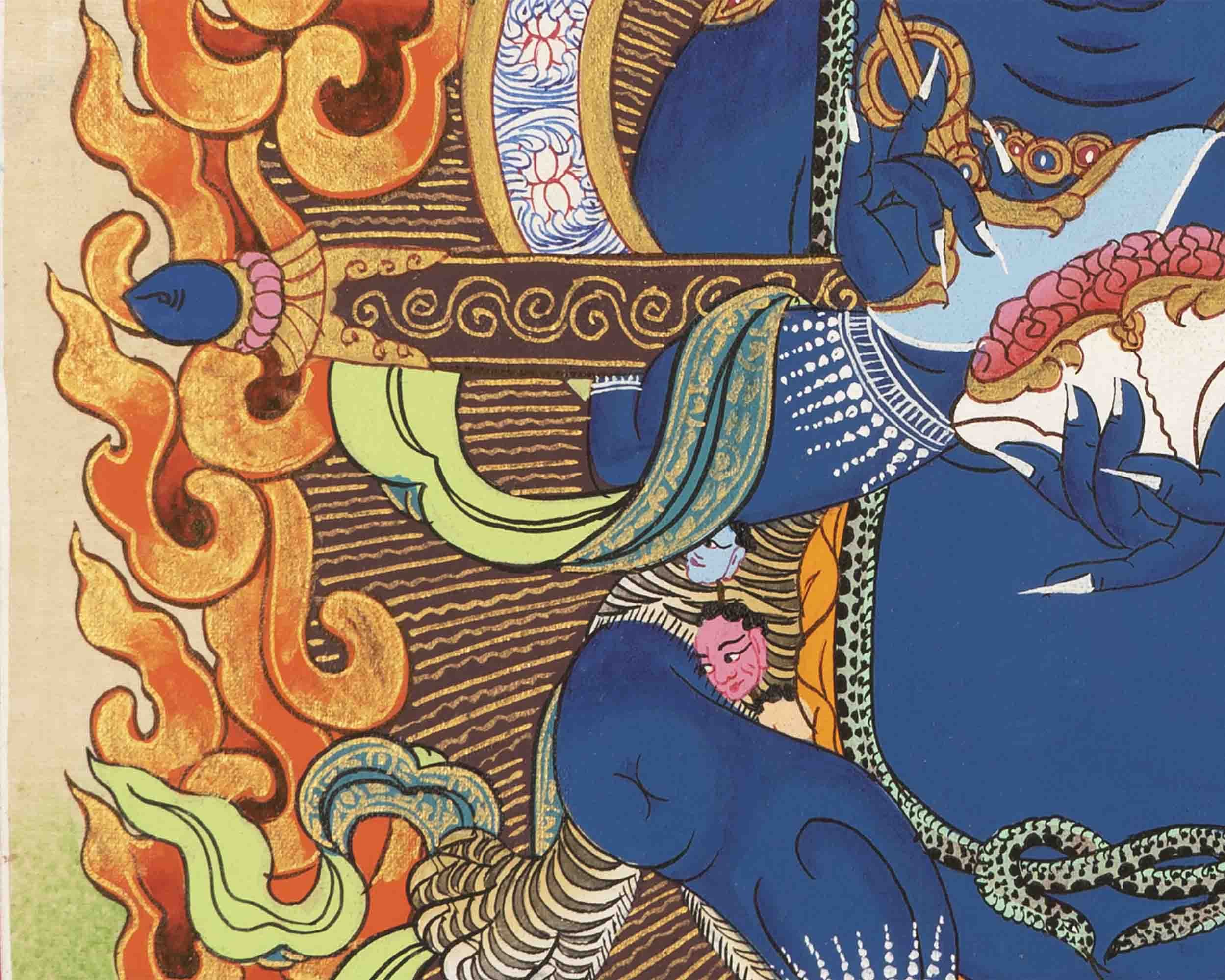 Vajra Panjarnatha Sakya Mahakala | Dharmapala | Religious Wall Decor