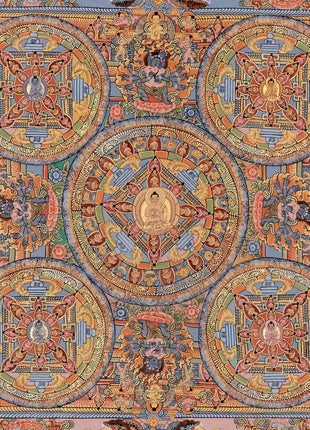 Tibetan Buddha Mandala Thangka | Tibetan Wall Decoration Painting