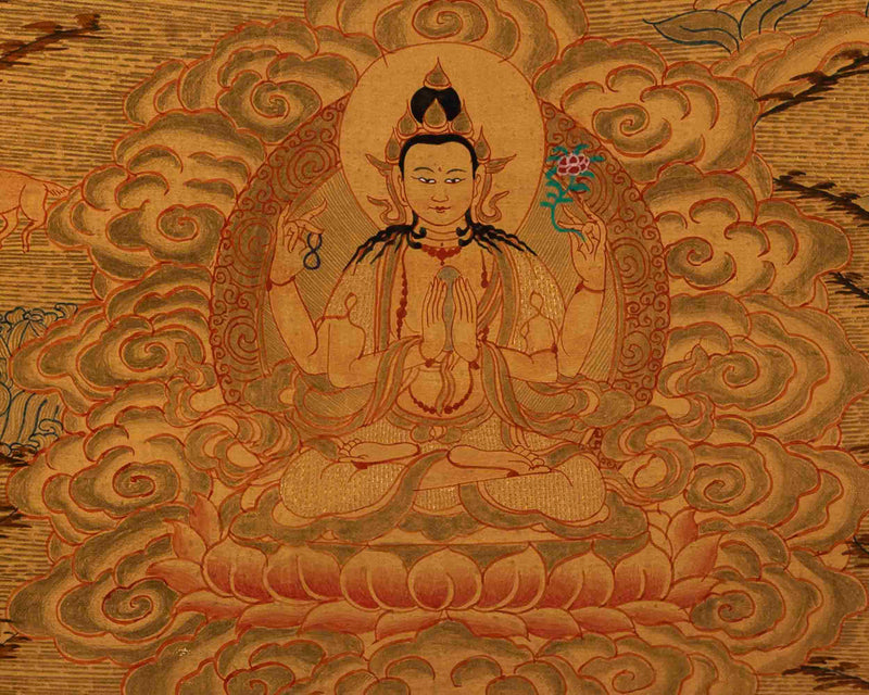 Vajrasattva Mandala Thangka | Buddhist Gift Ideas