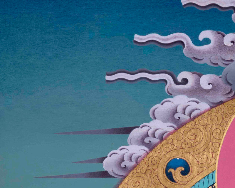 Female Bodhisattva Tara | Green Tara Thangka | Wall Decoration Art