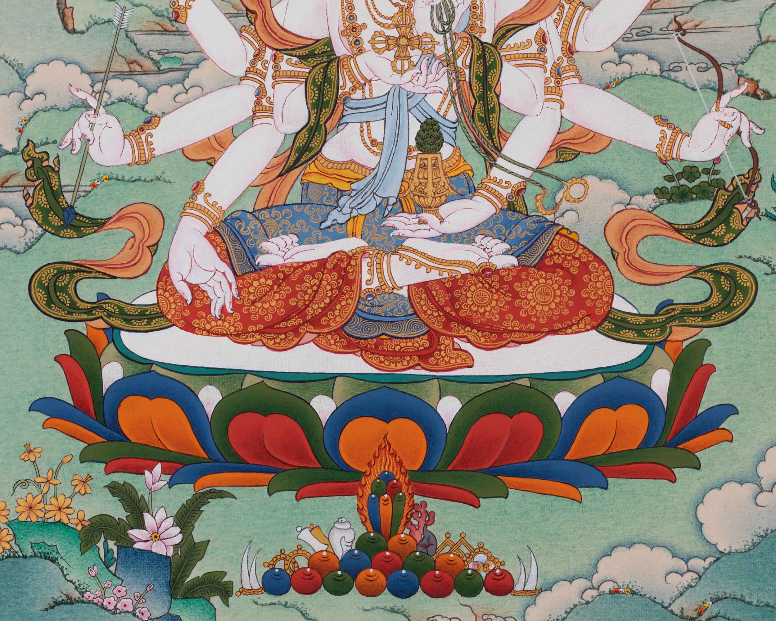 Traditional Himalayan Thangka Namgyalma Mantra Practice | Tibetan Dakini Of Longevity