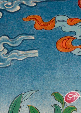Serenity Embodied: Traditional Buddhist Art Wall Decor with Shakyamuni Buddha Thangka