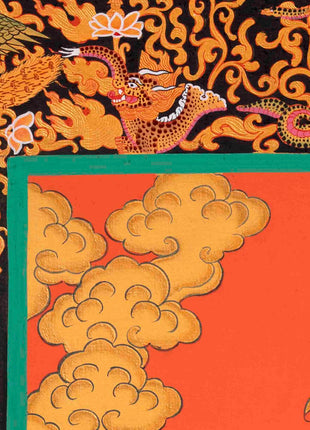 Buddhist Shakyamuni Buddha Thangka | Original Hand Painted 24k Gold Thangka