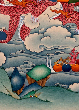 Cundi Buddha Thangka | Traditional Hand Painted Artwork