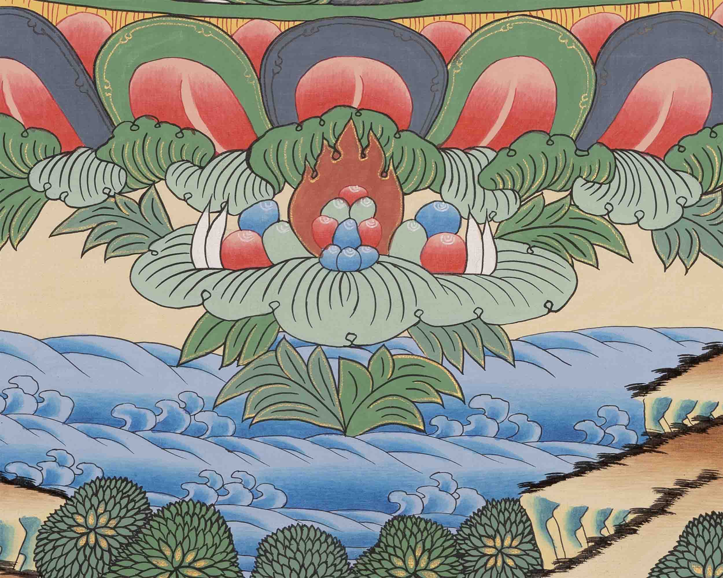 White Tara Thangka | Traditional Tibetan Art | Wall Decor