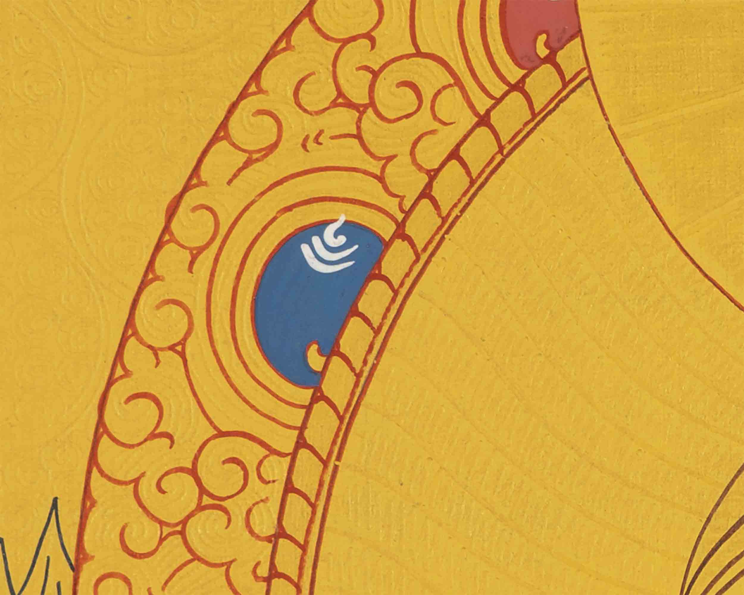 Hand-Painted Green Tara |  Tibetan Wall Decor Thangka