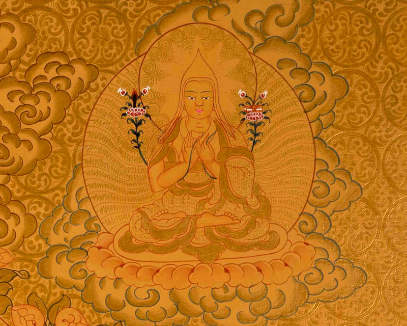 White Tara Thangka Painting | Meditation Canvas Art