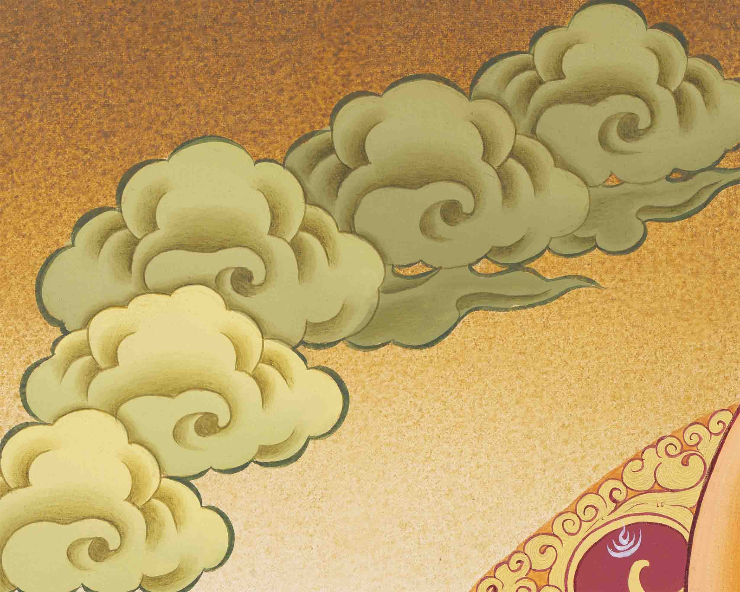 Vajrasattva Shakti Thangka | Traditional Tibetan Art | Wall Decors