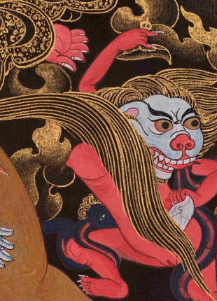 Palden Lhamo | Traditional Tibetan Thangka | Religious Wall Decors