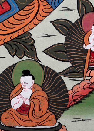 Traditional 3 Mandala Thangka | Religious Buddhist Art | Wall Decors