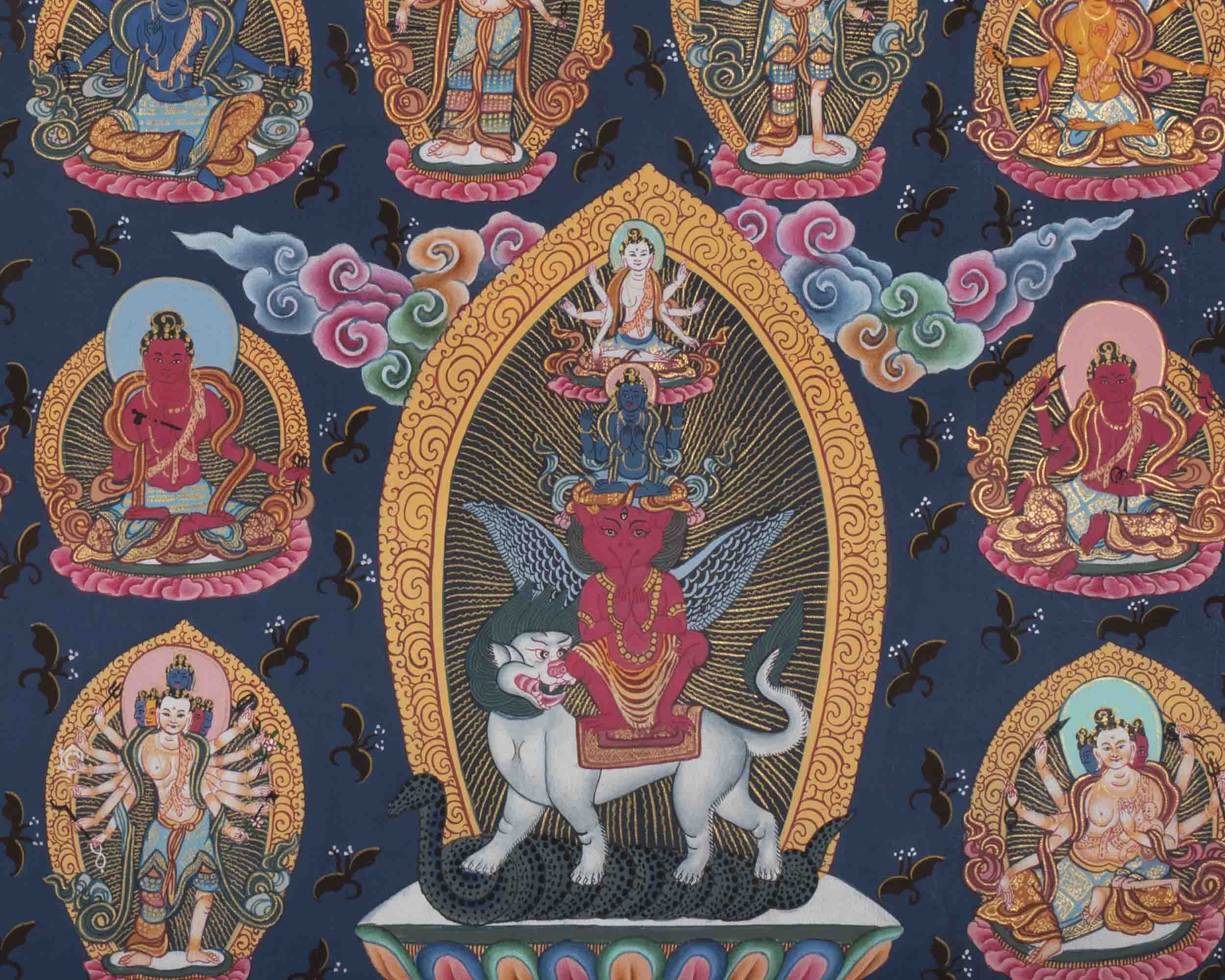 108 Chengrezig Thangka | Traditional Tibetan Art | Wall Decors