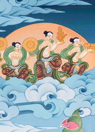 Avalokitesvara Chenresig Thangka | Religious Buddhist Art | Buddhist Gifts