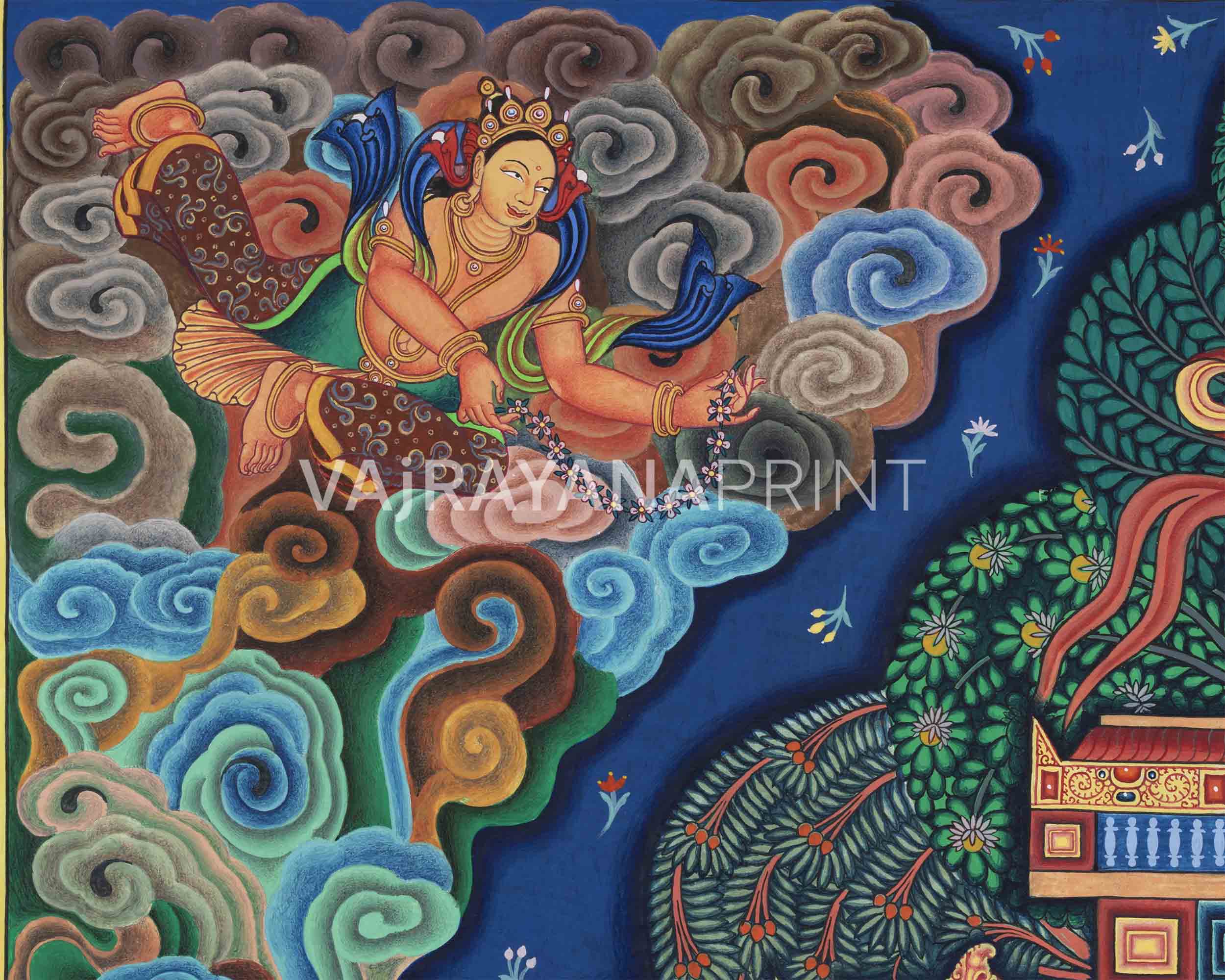 High-Quality Print Of Buddha Vairocana | Transcendent Buddha Of Vajrayana Buddhism