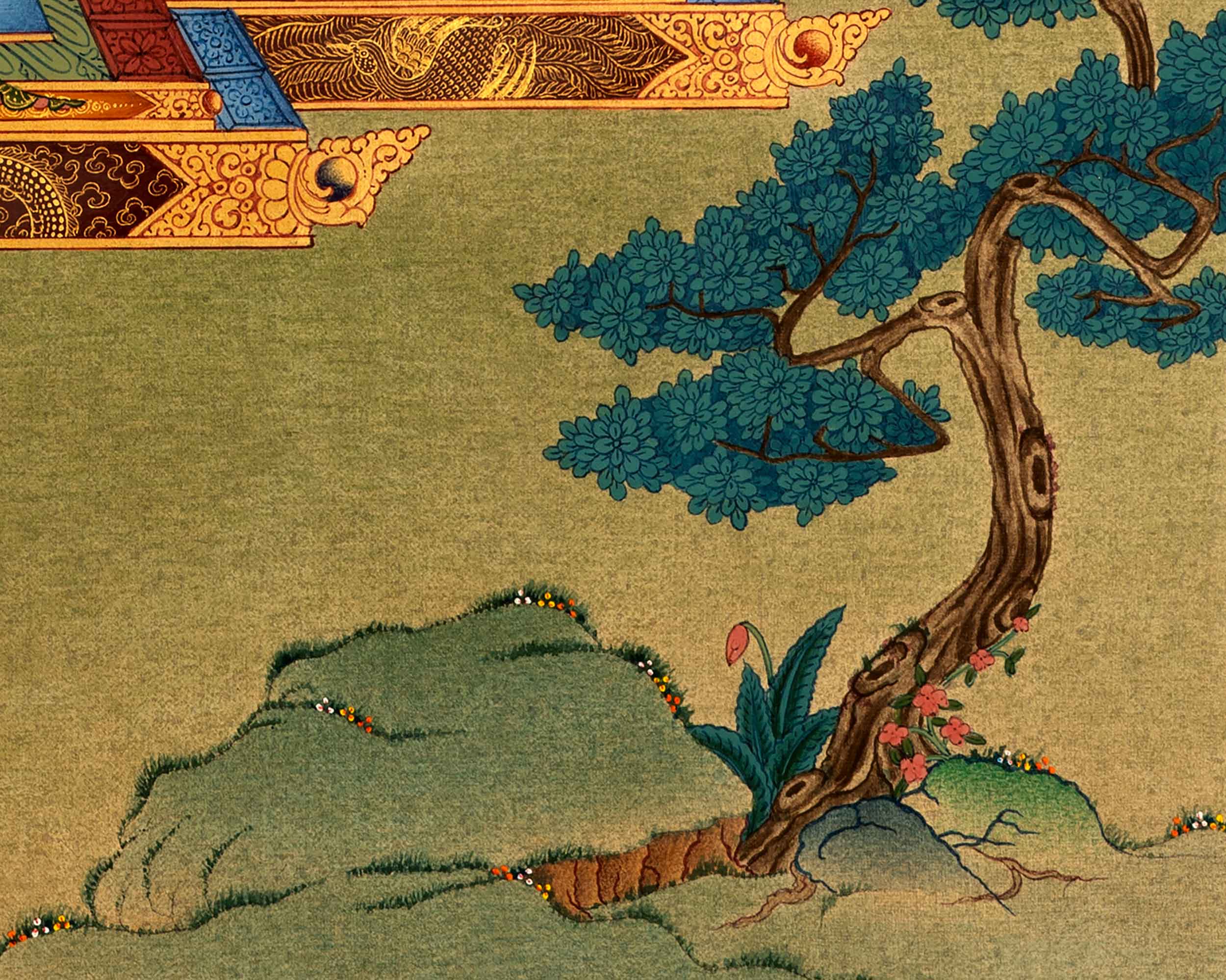 Shakyamuni Buddha, Tibetan Thangka