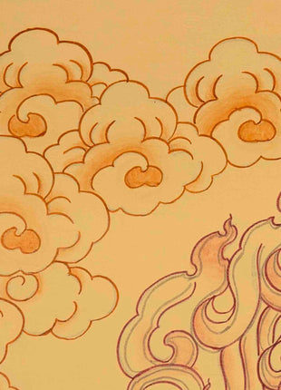 Vajrapanjarnath Thangka | Arya Wrathful Bodhisattva | Buddhist Wall Decors