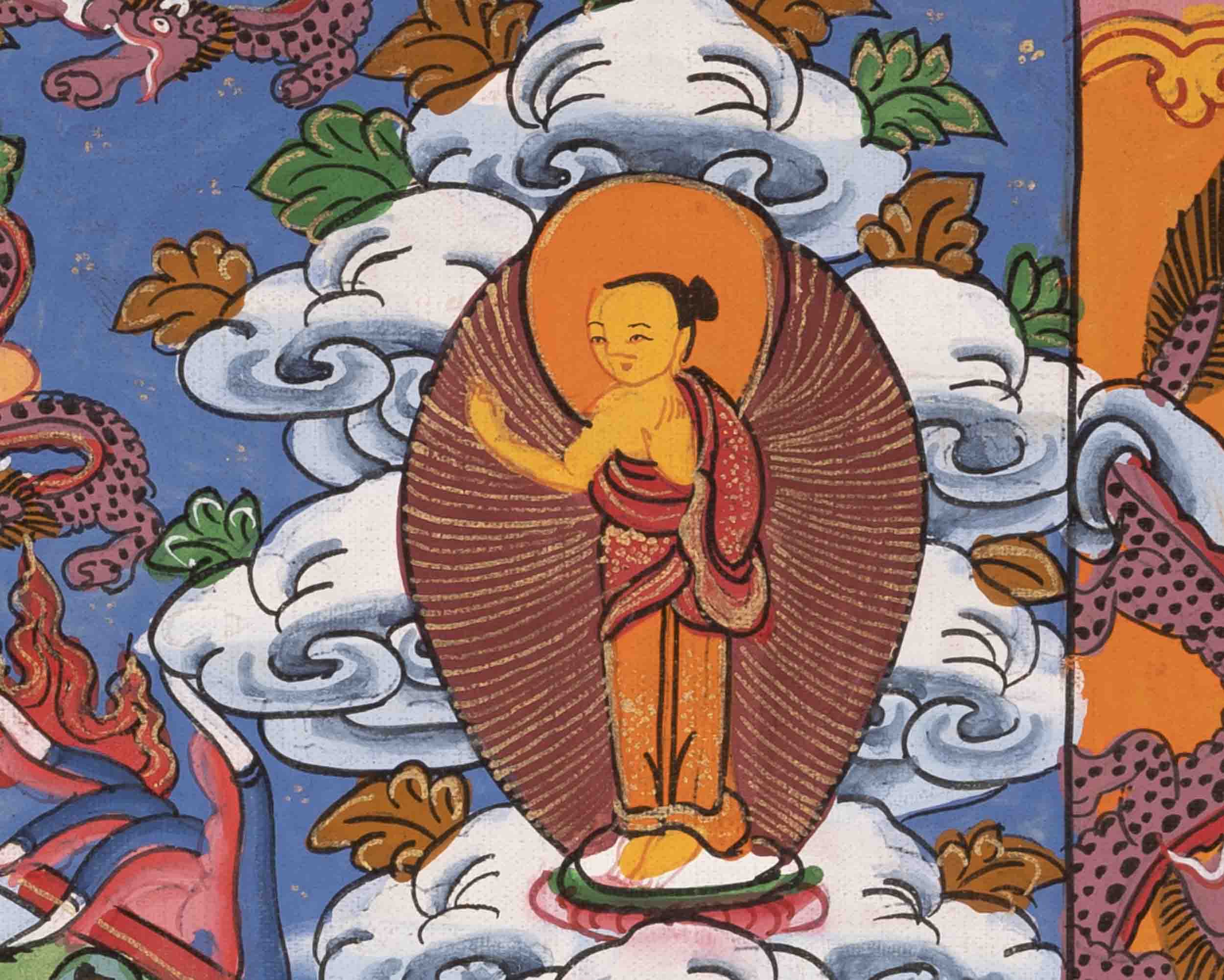 Wheel of Life Buddhist Thangka | Traditional Art | Wall Decors
