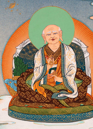 Five Sakya Masters Thangka | Traditional Sakyapa lineage Painting | Sachen Kunga Nyingpo