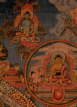 White Tara Mandala | Traditional Tibetan Thangka | Religious Wall Decors