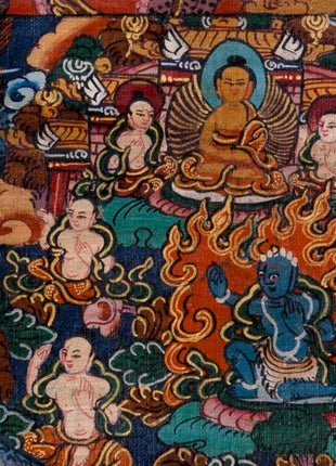 Traditional Heruka Mandala | Religious Buddhist Thangka | Wall Decors