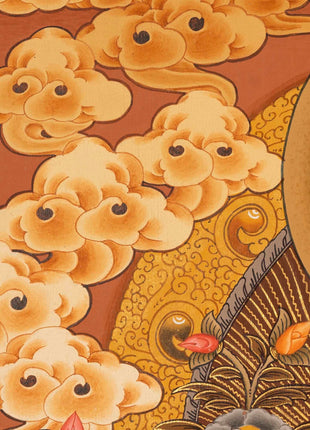 Religious Green Tara Thangka | HandPainted Wall Hanging Thangka