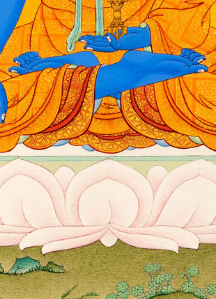Buddha Akshobhya (Mitrupa) Thangka Print