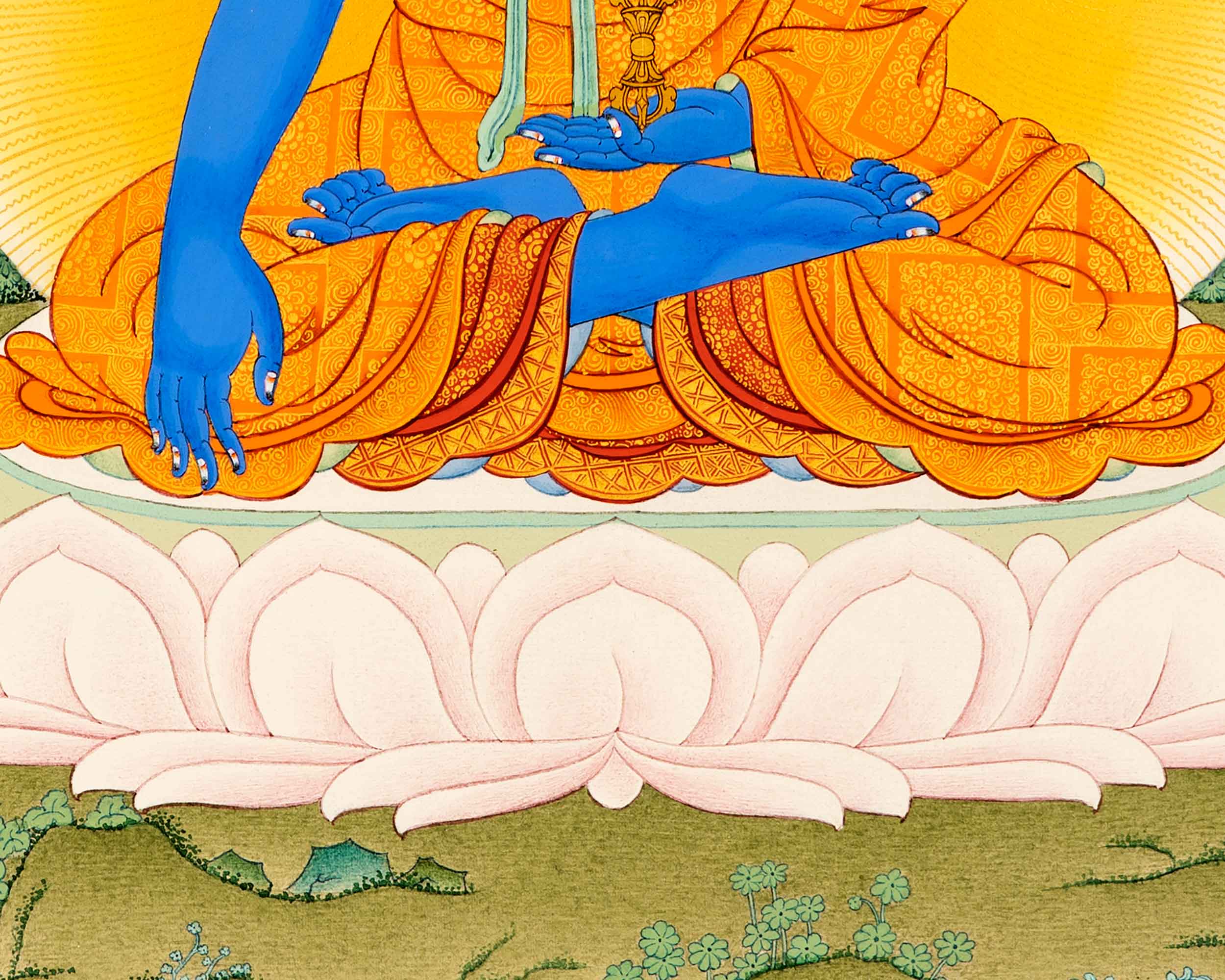 Buddha Akshobhya (Mitrupa) Thangka Print
