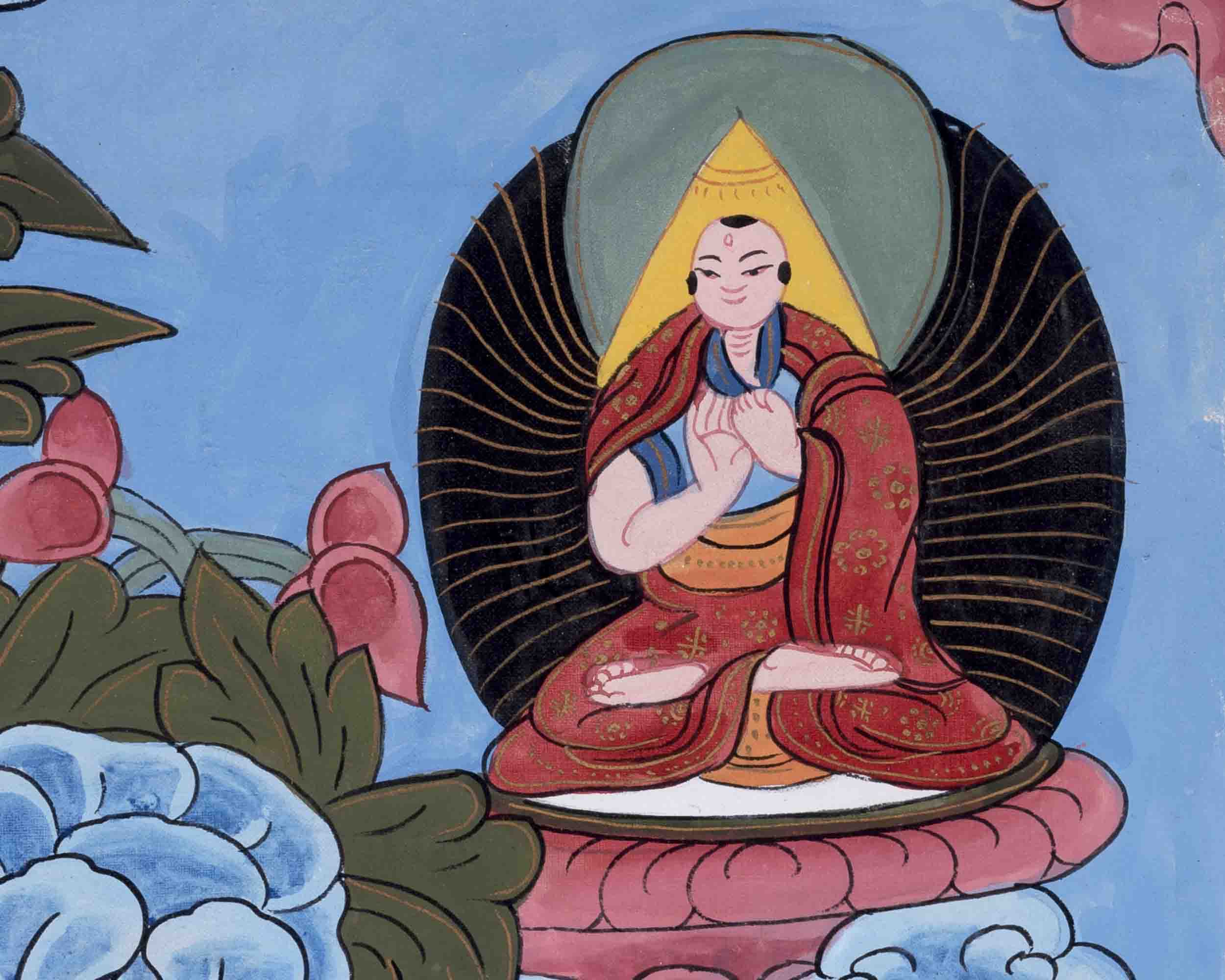 Basundhara Devi Art | Religious Buddhist Thangka | Wall Decors