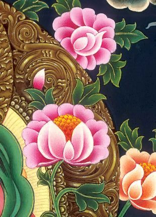 Traditional Himalayan Red Tara Thangka Print | Thangka Prints For Home Decor