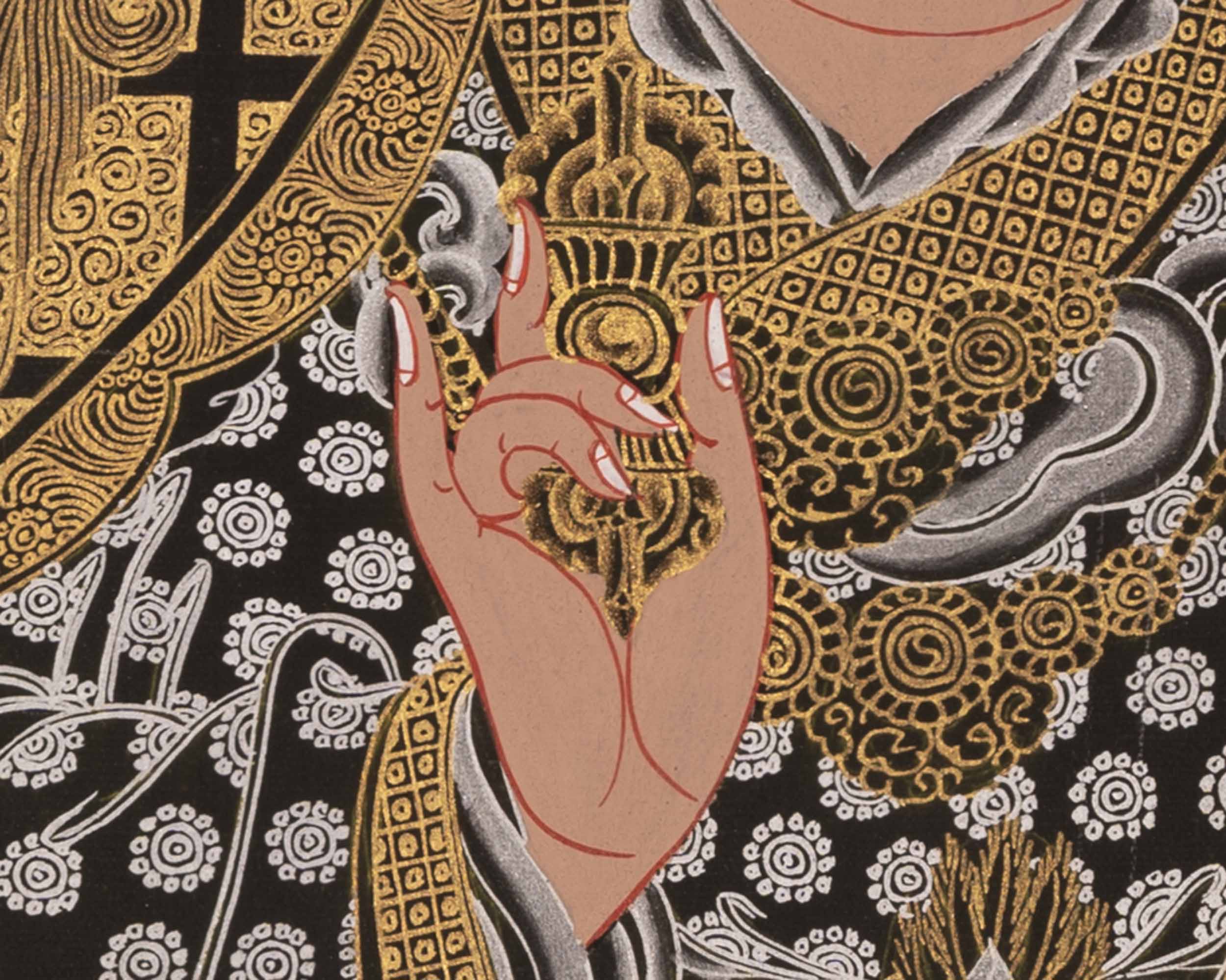 Guru Rinpoche Thangka | Traditional Tibetan Art | Wall Decors