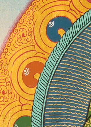 Small Size Vajrasattva Thangka | Buddhist Shrine Room Decor