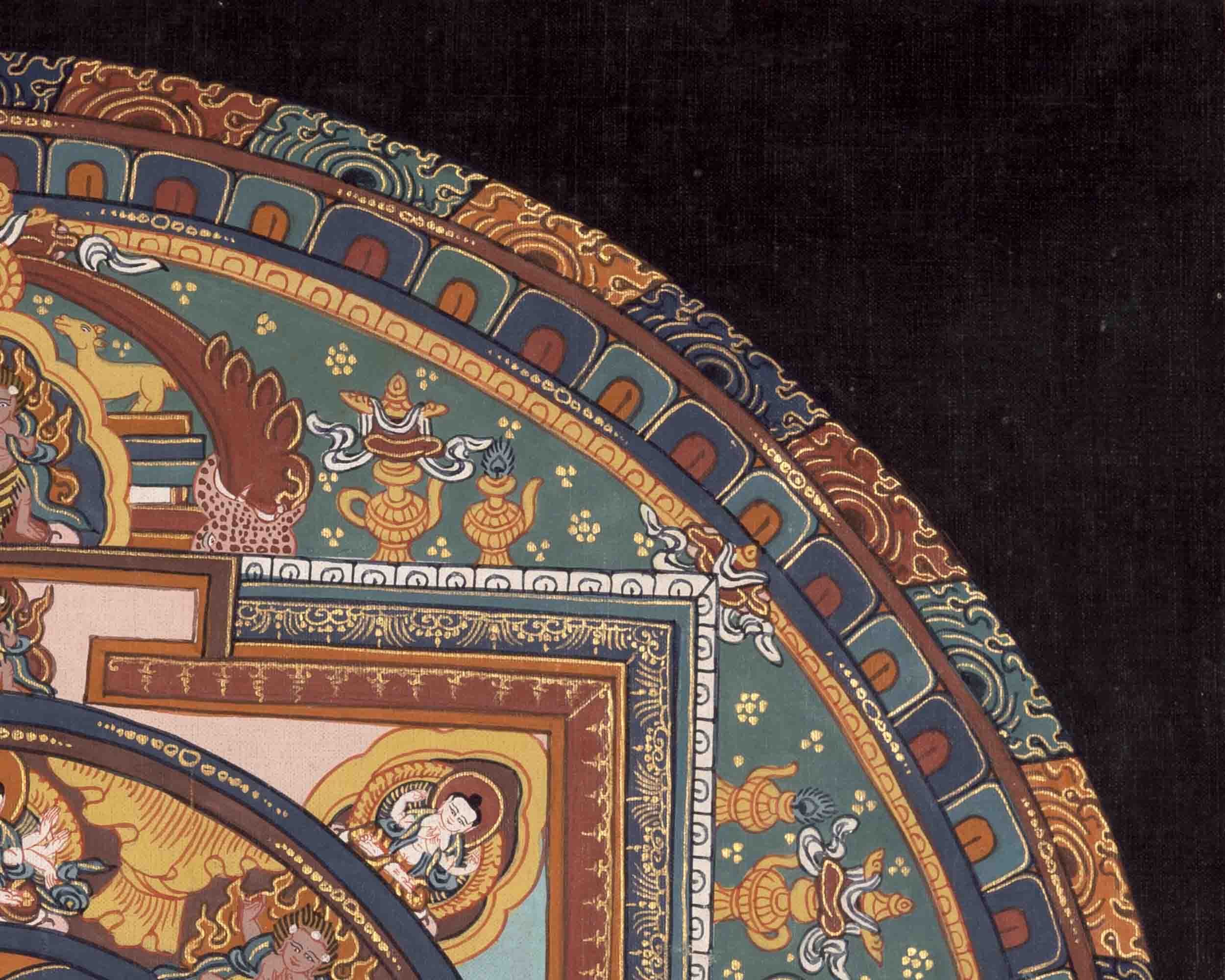 Green Tara Mandala Thangka | Traditional Painting