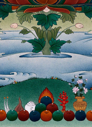 White Tara Goddess Thangka | Traditionally Hand Painted Buddhist Art
