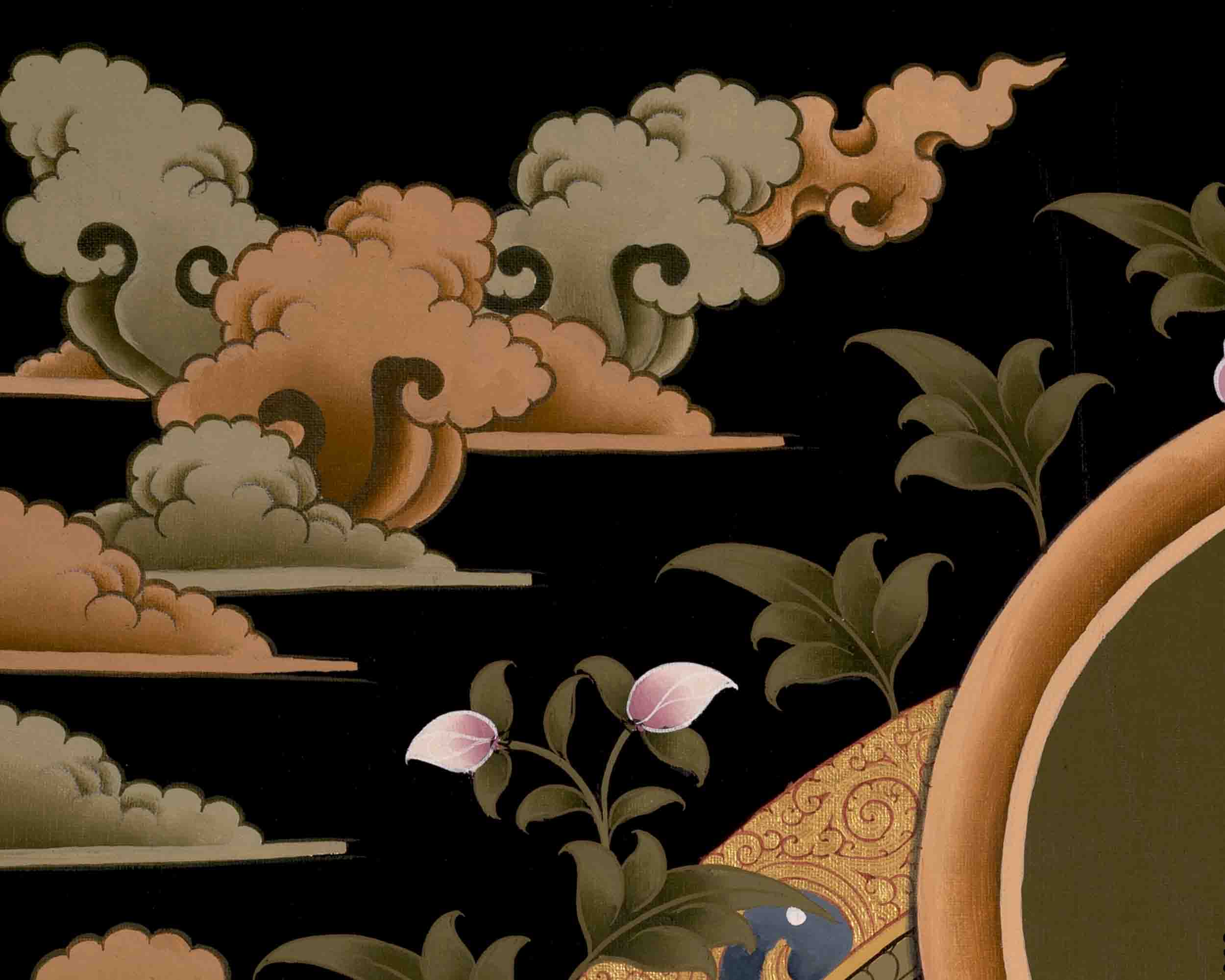 Amitabha Buddha Thangka | Religious Buddhist Art | Wall Decors