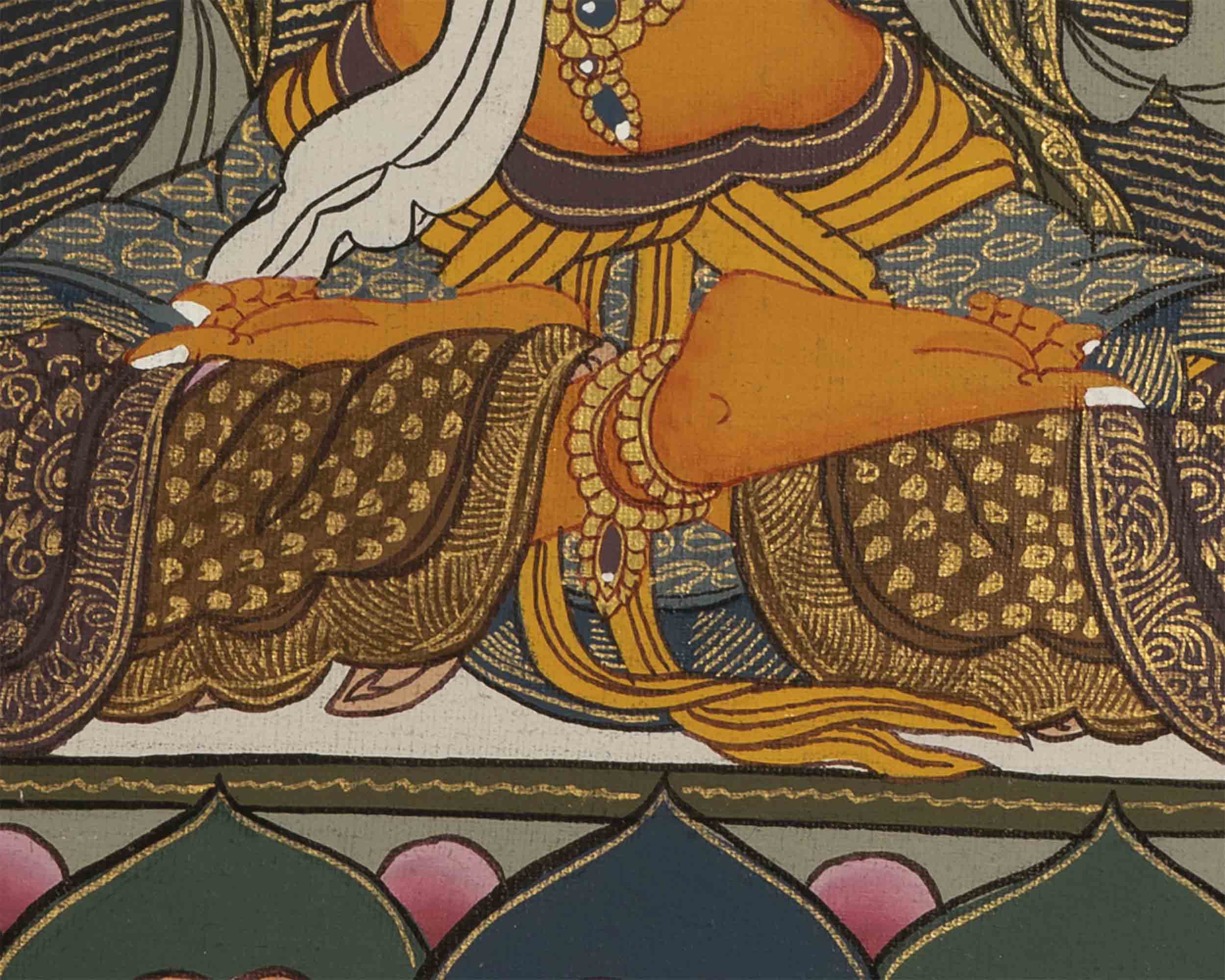Manjushree Thangka Art | HandPainted Buddhist Art