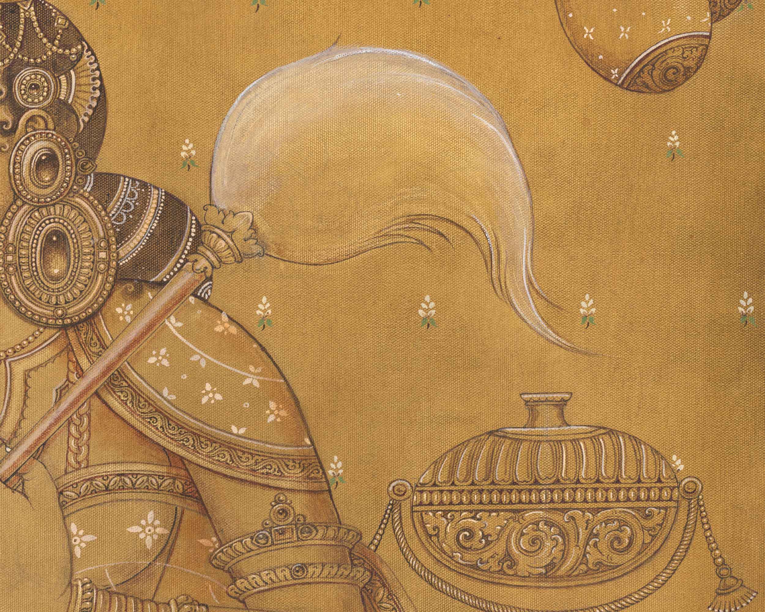 High-Quality Giclee Print Of Female Devotee | Disciples & Their Importance in Buddhism & Hinduism